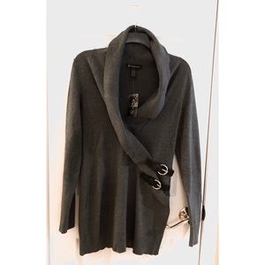 Buckle Knit Women’s Grey Sweater